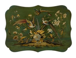日本桌子，细节，c.1830-40（山毛榉） 作者 英语学校